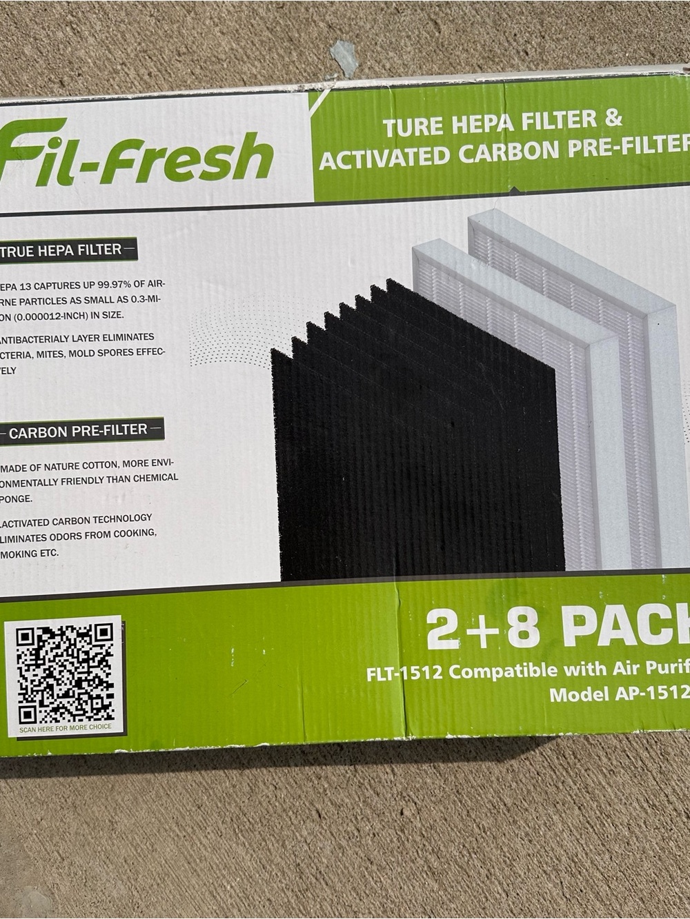Replacement Air Purifier Filter Set (Open Box) - Compatible with Coway AP-1512HH